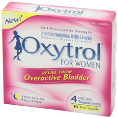 Oxytrol for Women packaging shown for OTC convenience.