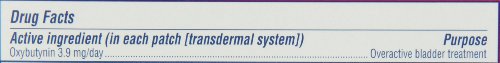 Oxytrol for Women patch being worn under clothing for discreet use.