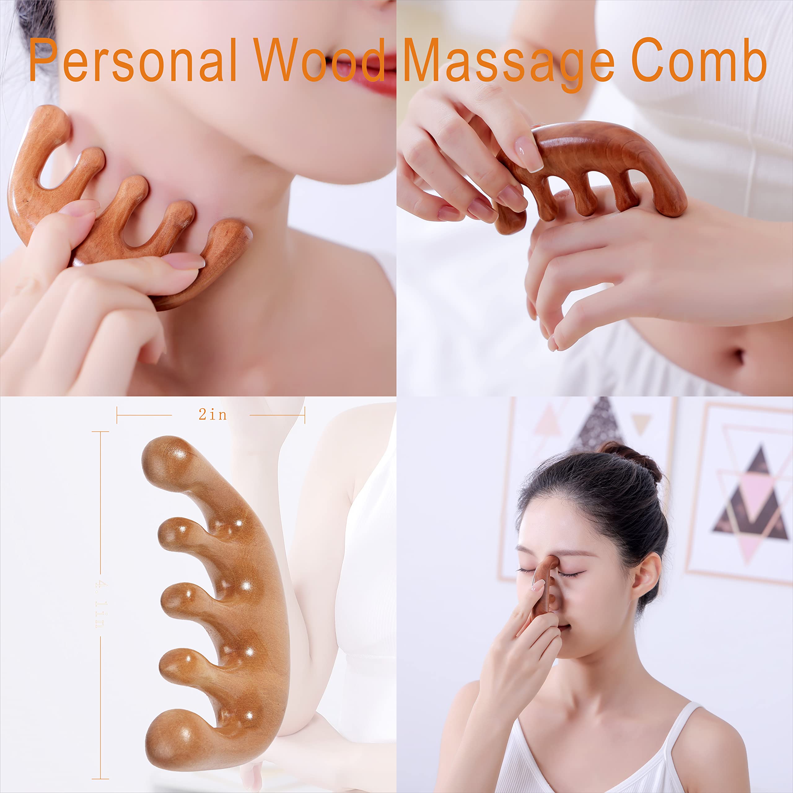 OYAMEQICH wood massage roller rope for portable at-home use
