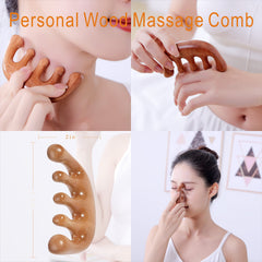 OYAMEQICH wood massage roller rope for portable at-home use