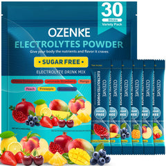 OZENKE electrolytes powder stick cherry pomegranate for fast hydration after workouts