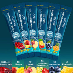 OZENKE peach electrolyte stick packet revitalizes hydration during cardio sessions