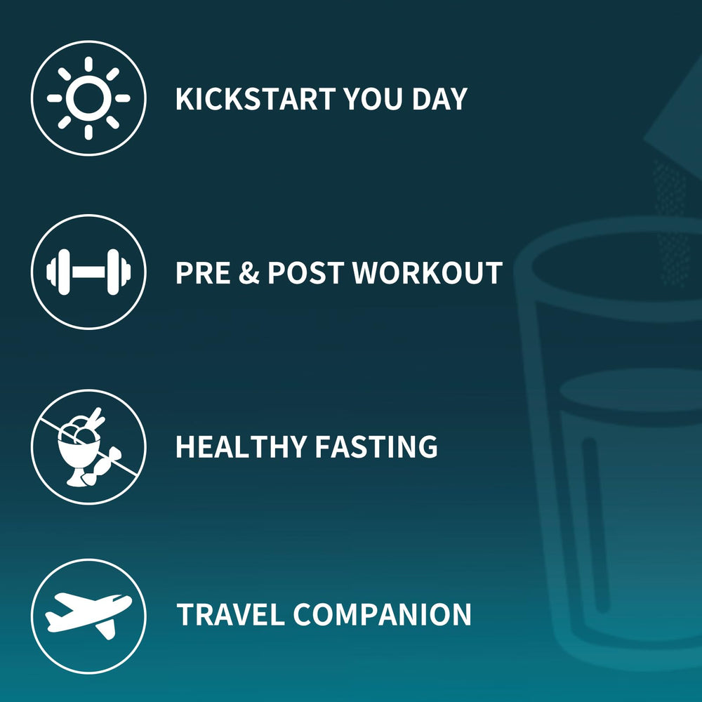 Prepared drink in glass emphasizes zero calories and sugar-free hydration