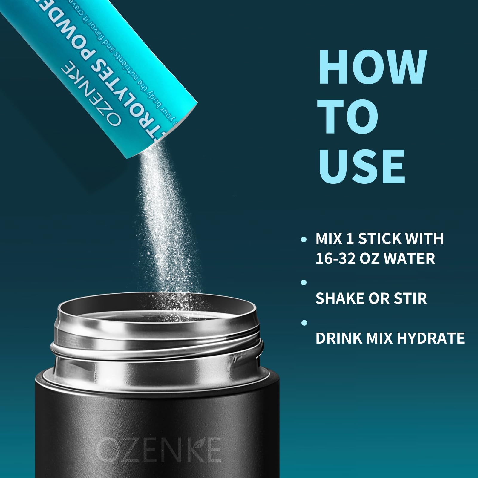 OZENKE mineral blend plus electrolytes supports fluid balance.