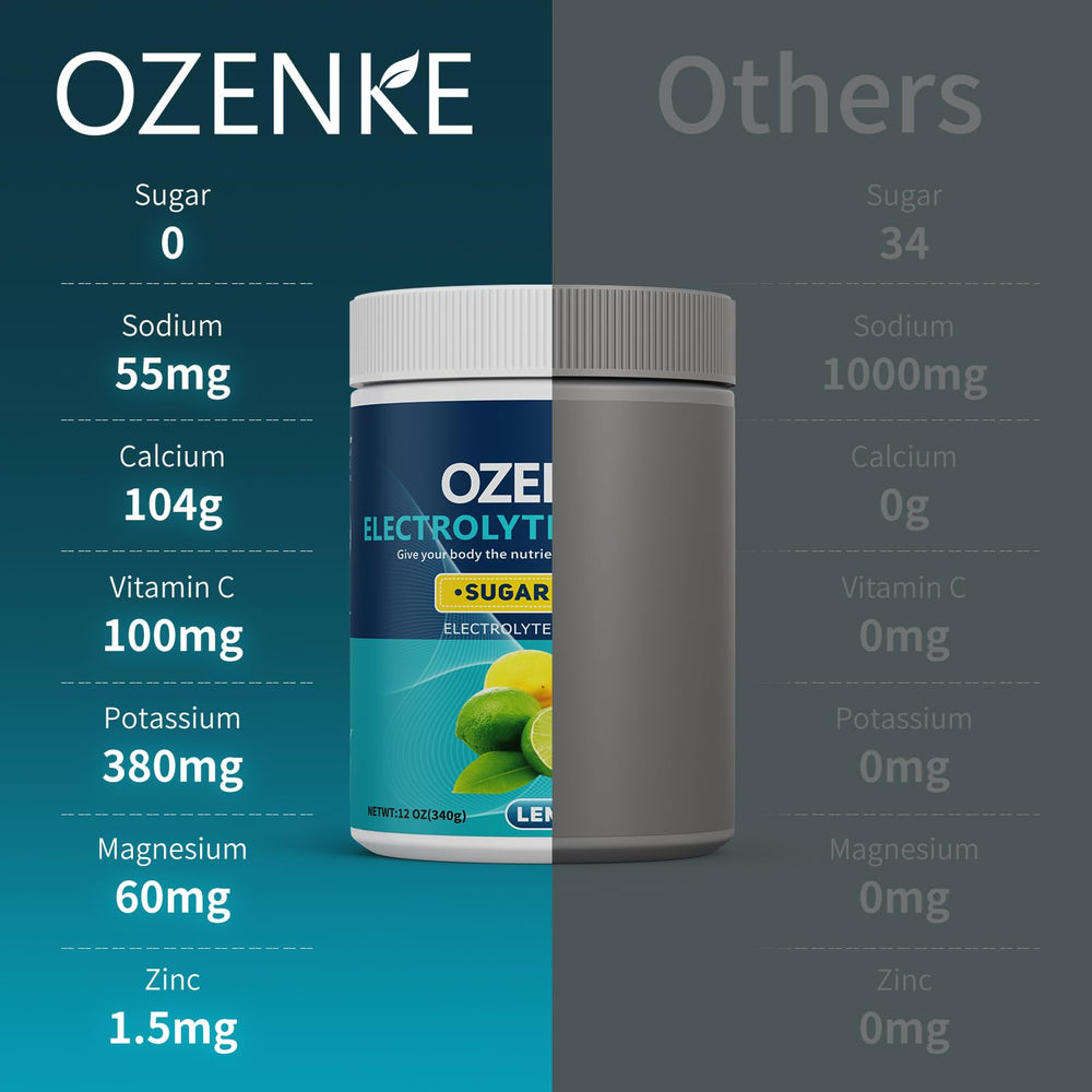 OZENKE vegan-friendly hydration powder suitable for vegan diets.