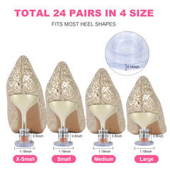 OZIO heel protectors on grass showing stability for outdoor events