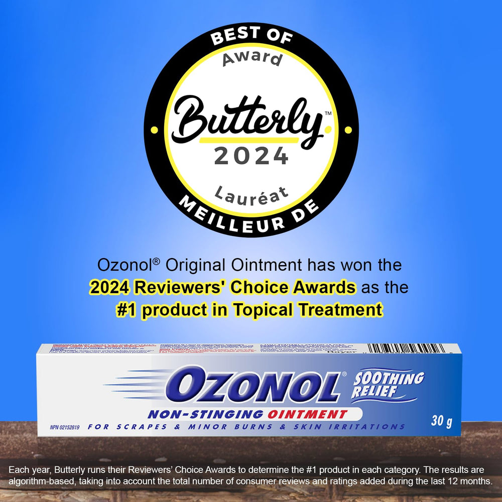 Close-up of Ozonol Ointment creamy texture for gentle nourishment