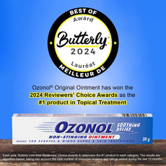 Close-up of Ozonol Ointment creamy texture for gentle nourishment