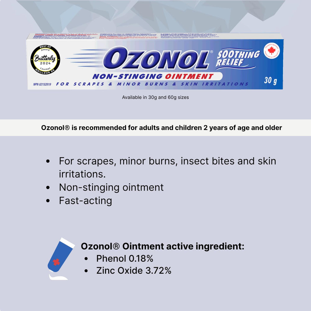 Ozonol Ointment packaging front view