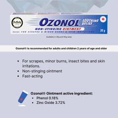 Ozonol Ointment packaging front view