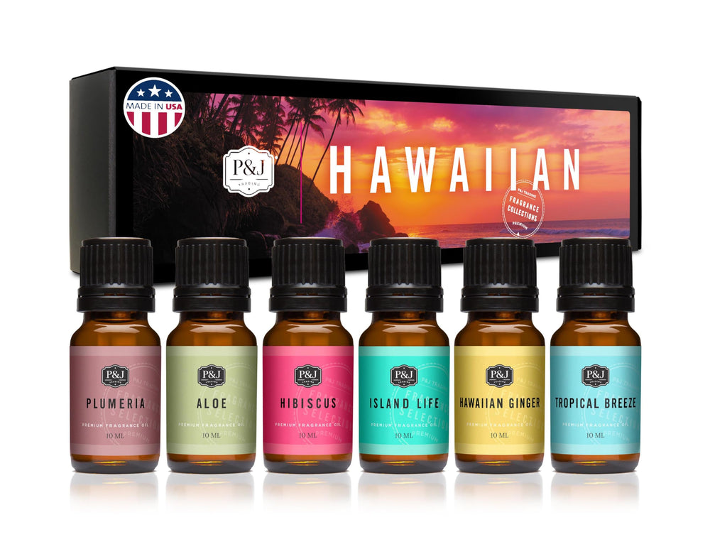 P&J Trading Hibiscus fragrance oil for candles and diffusers in the Hawaiian set.