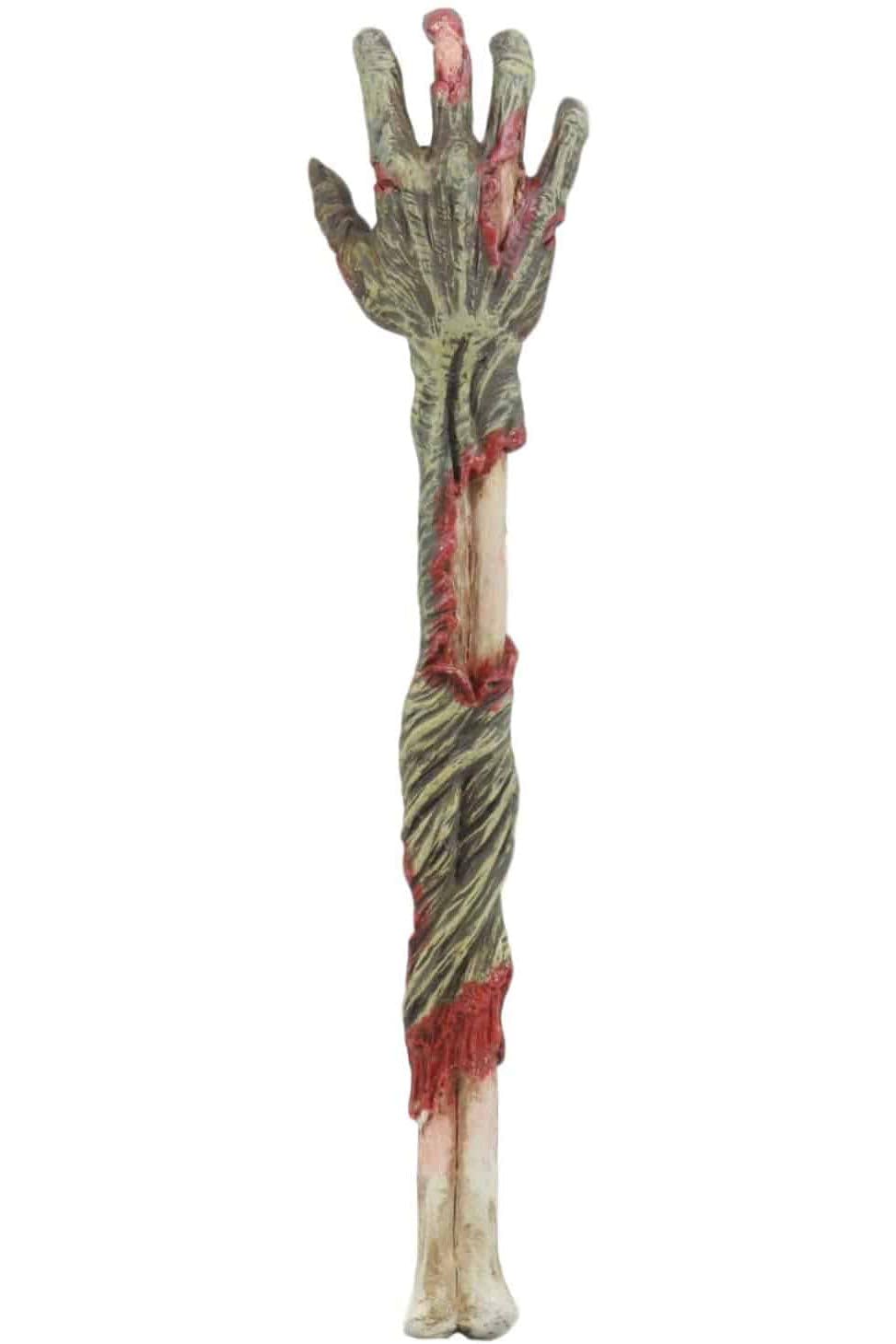 Pacific Giftware zombie hand back scratcher for convenient reach and Halloween decor.