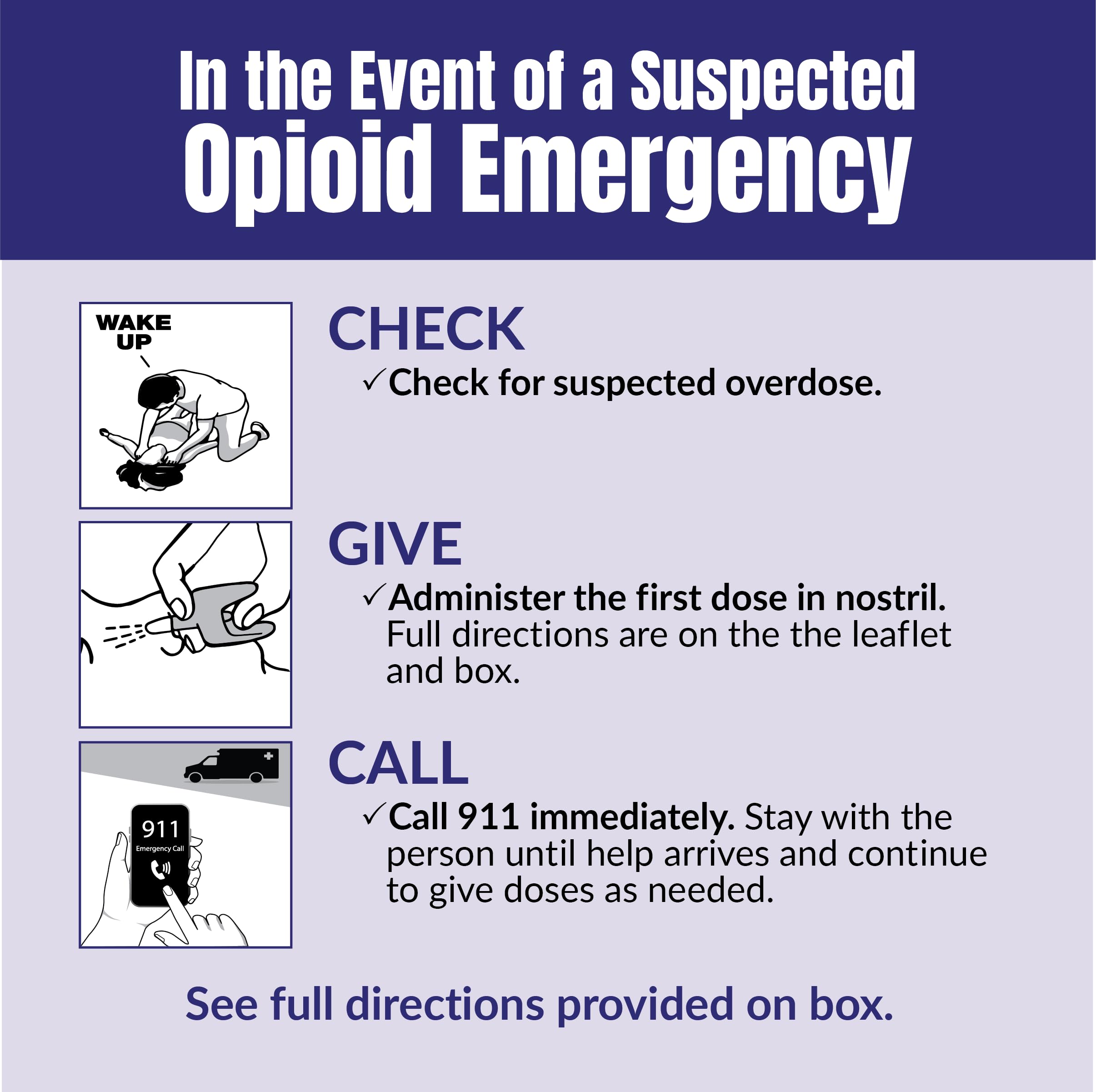 Padagis Naloxone HCI Nasal Spray in an emergency kit setup