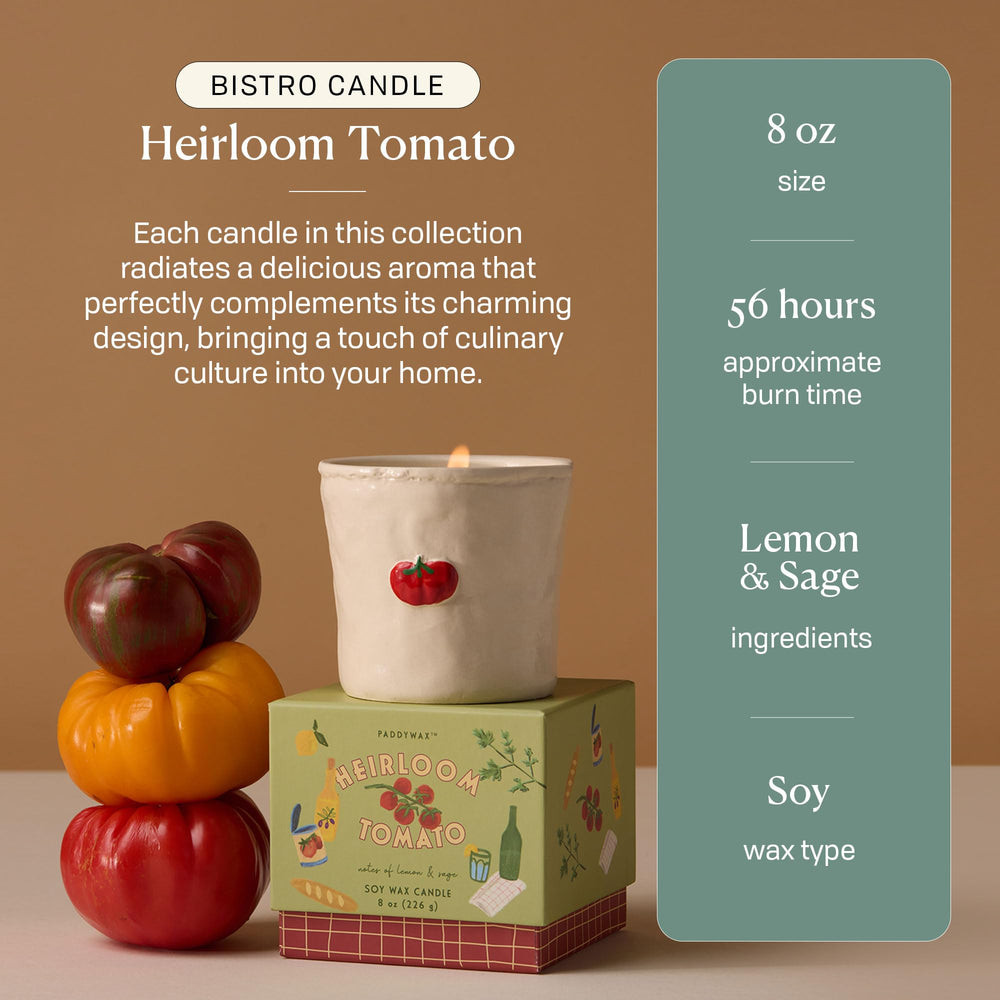 Paddywax Bistro 56-hour burn soy candle delivers long-lasting fragrance in a stylish jar.