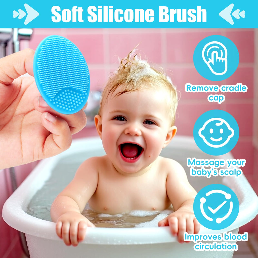 PAKENYESHA baby brush with ergonomic, easy-grip handle for steady grooming.