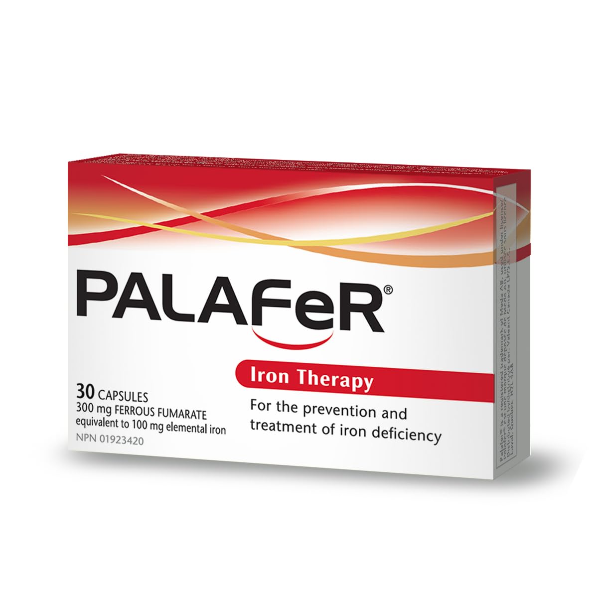 Palafer capsules in hand show easy-to-swallow form.