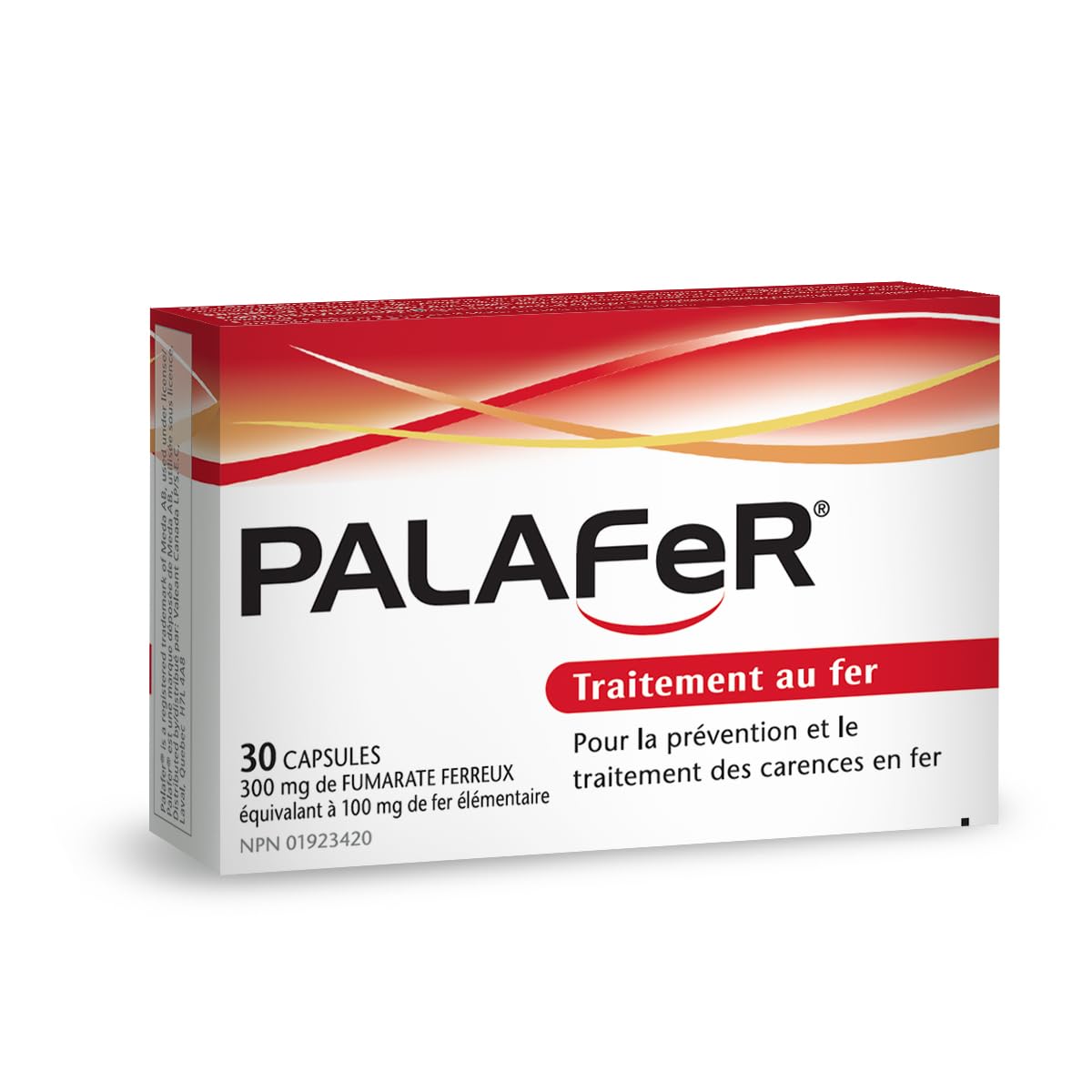 Palafer dosing schedule image suggests easy routine.
