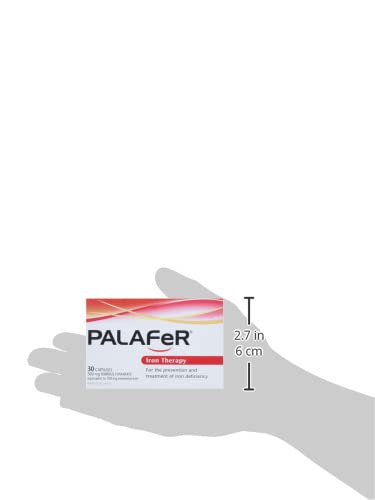 Palafer pill bottle on shelf conveys accessible iron support.