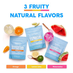 Paleovalley Essential Electrolytes Lemon Lime in a glass supports easy hydration after workouts.
