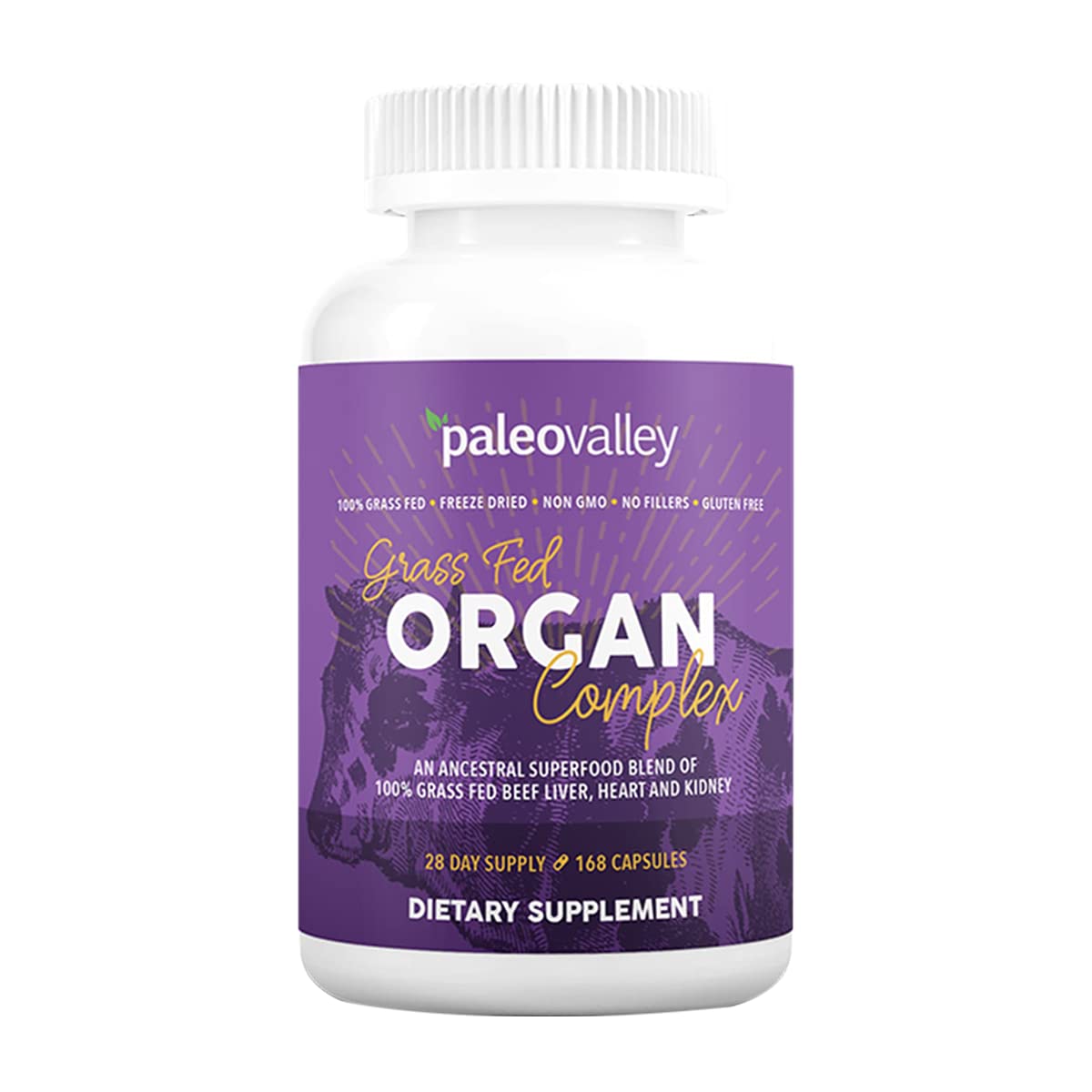 Paleovalley Beef Organ Complex liver close-up, showcasing nutrient-dense liver component for daily use