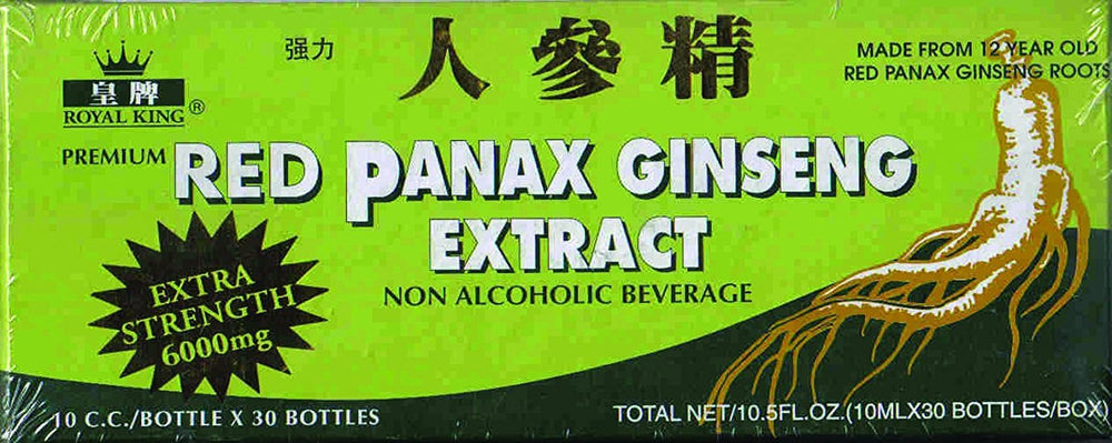 Royal King Red Panax Ginseng bottle front view for daily energy support