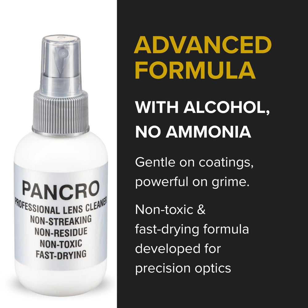 Pancro eyeglasses cleaner delivers streak-free finish for clear vision