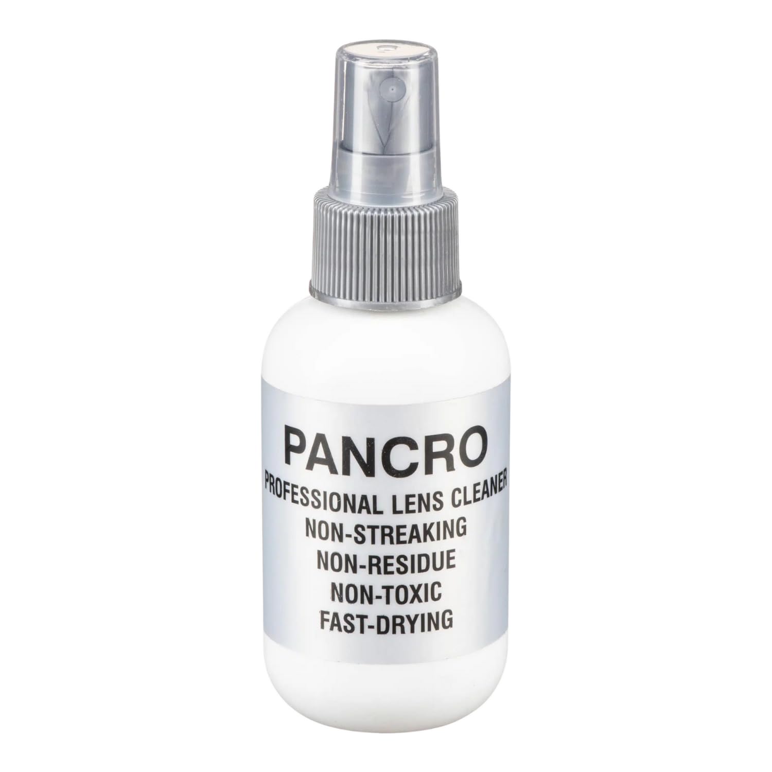 Pancro Professional Lens Cleaner 4oz bottle in spray-action for precise cleaning