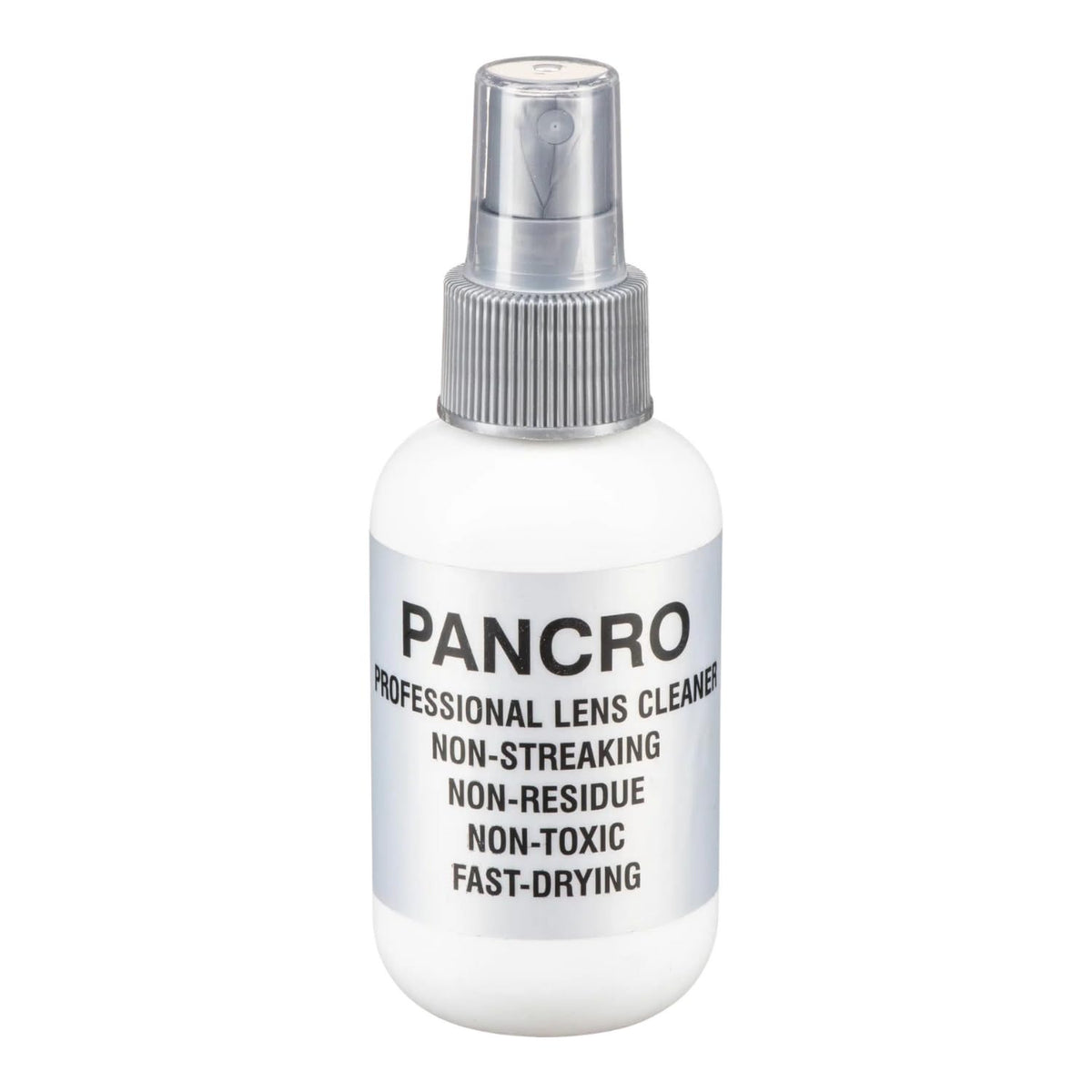 Pancro Professional Lens Cleaner 4oz bottle in spray-action for precise cleaning