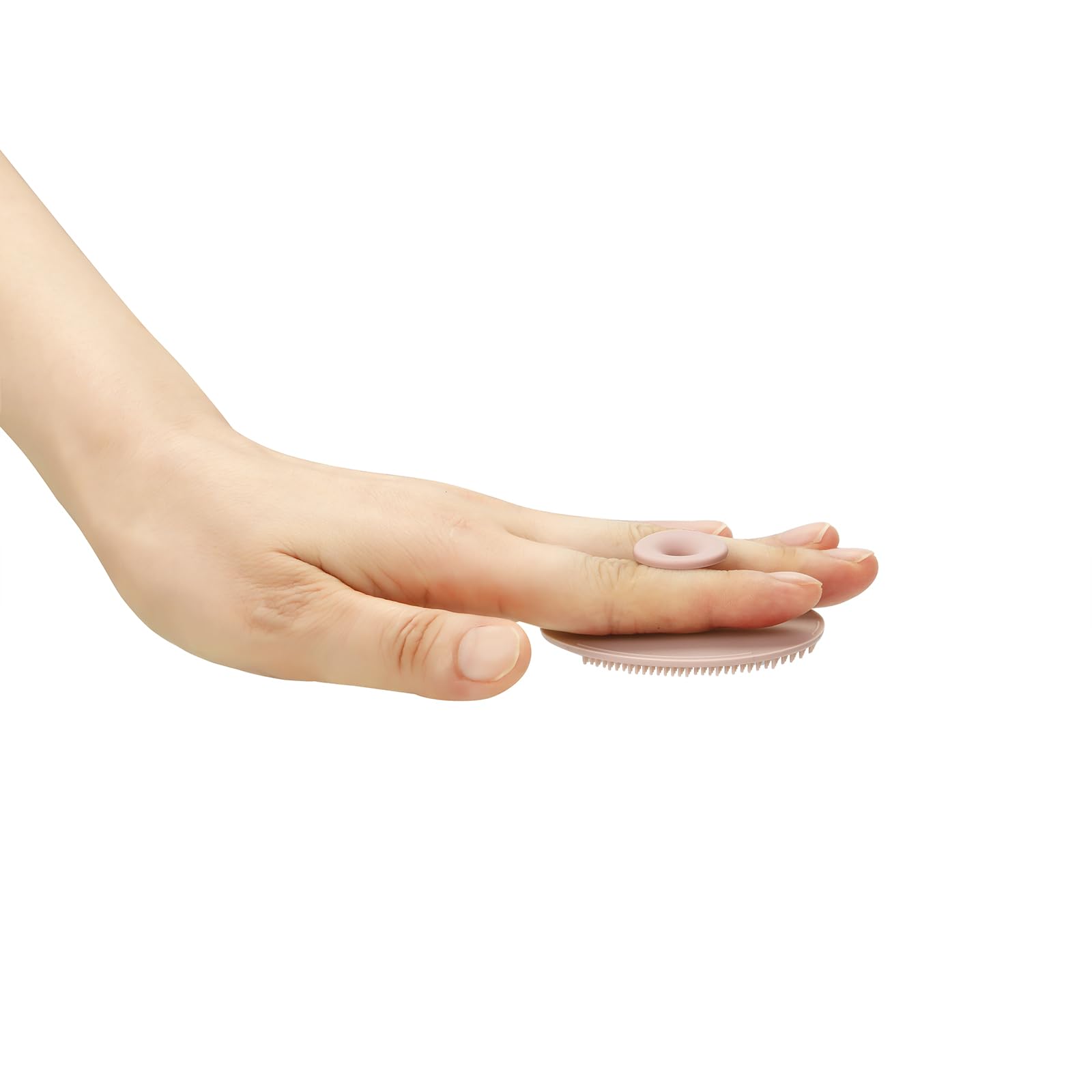 PandaEar bath time setup pink suction cup keeps brush within reach