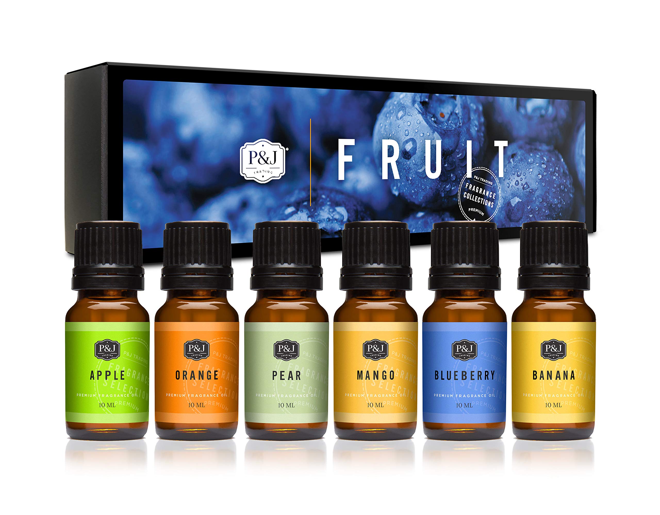 P&J Trading orange fragrance bottle for candles and diffusers, delivering bright citrus ambiance.