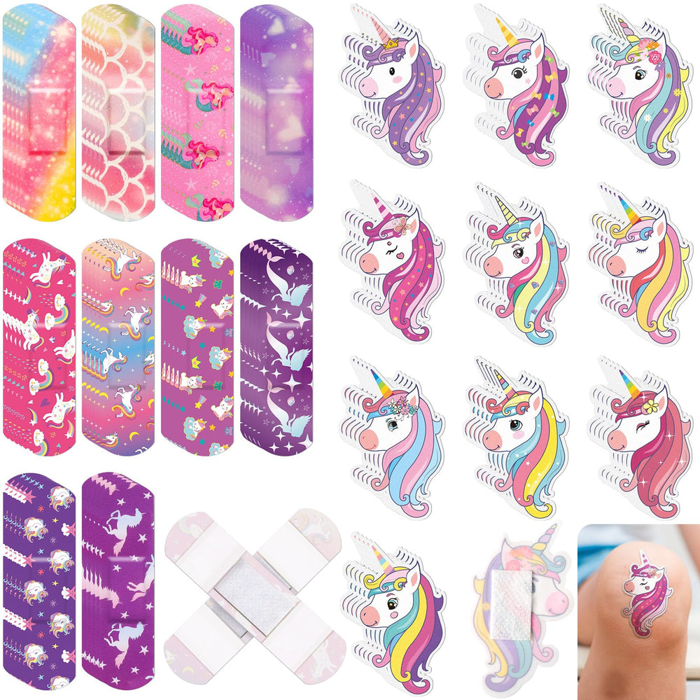 Panelee 150-piece kids bandages pack with assorted styles for quick care.