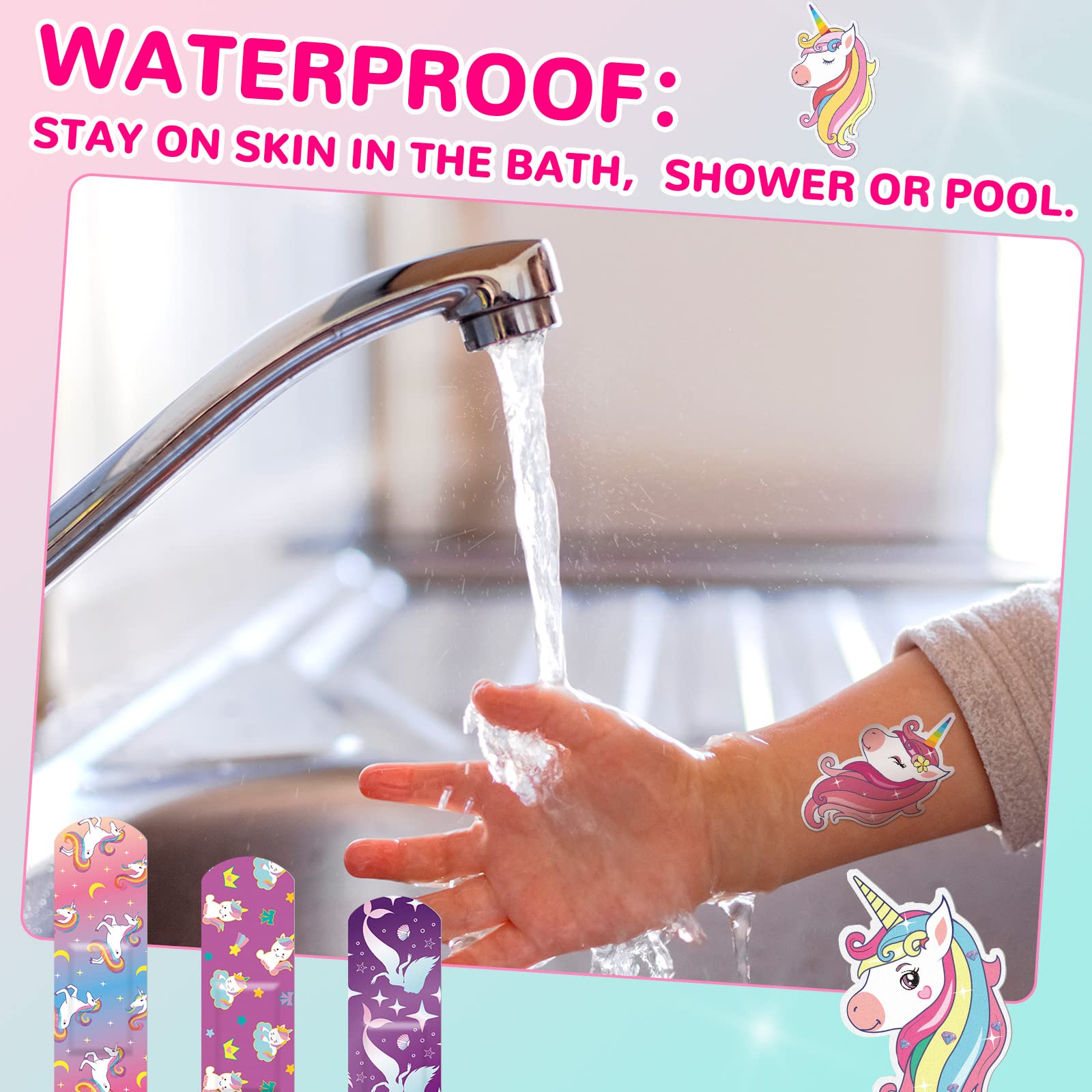 Panelee elastic comfortable bandages bend with kid-friendly skin movement.