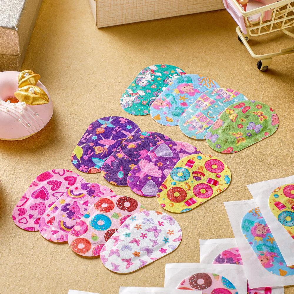 Panelee eye patches with castle patterns provide durable, disposable coverage