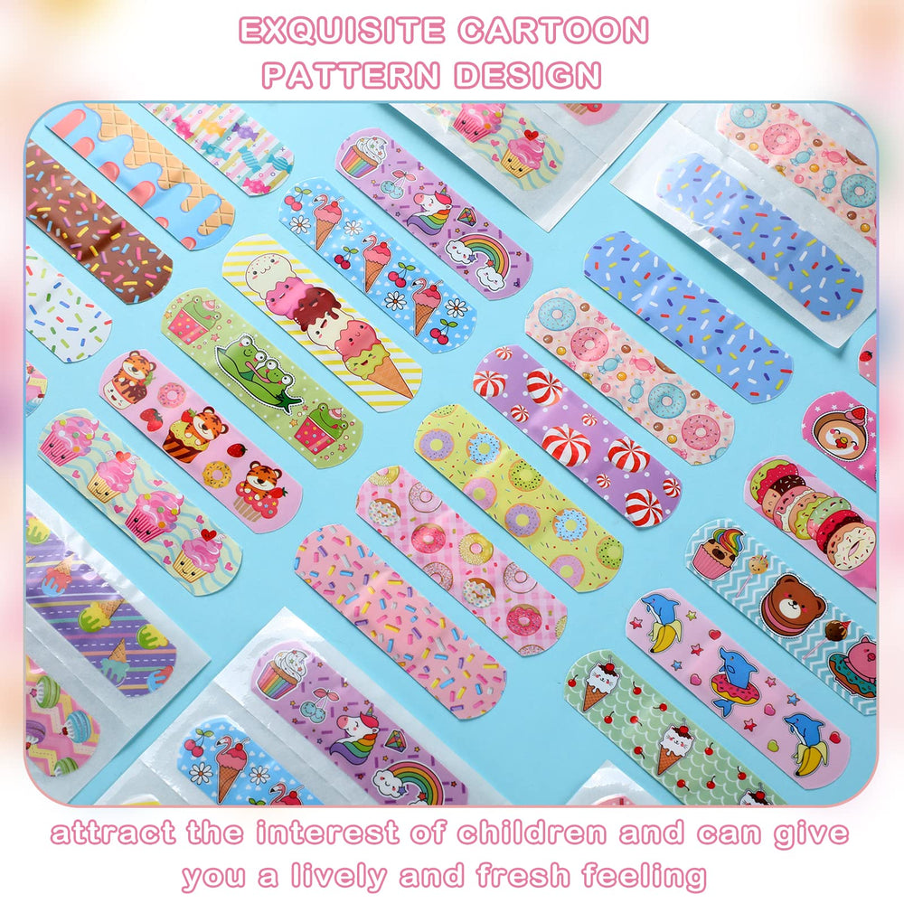 Panelee Cupcake pattern bandages offer waterproof protection for active kids