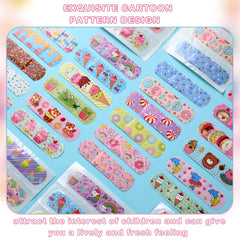 Panelee Cupcake pattern bandages offer waterproof protection for active kids