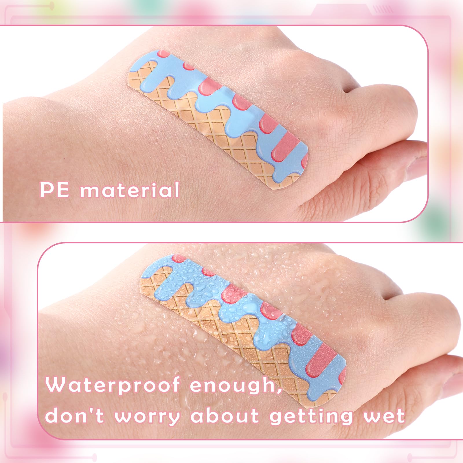 Panelee Donut pattern bandages brighten minor scrapes with cheerful design