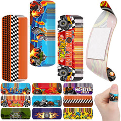 Panelee monster trucks bandages with colorful patterns for kids