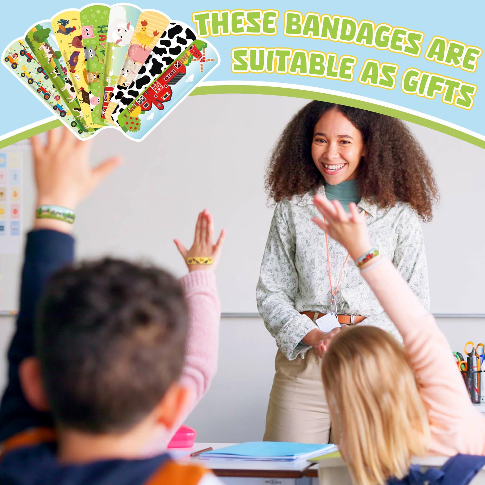 Vendajes infantiles coloridos Panelee, aptos para uso diario y juego.