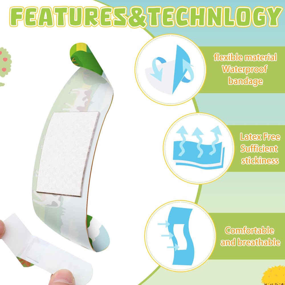 Vendajes Panelee de materiales de polietileno resistentes y transpirables para uso diario.