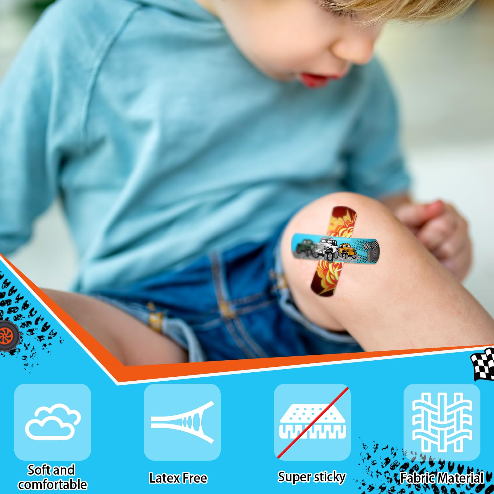 Panelee waterproof bandages keep skin dry during playtime