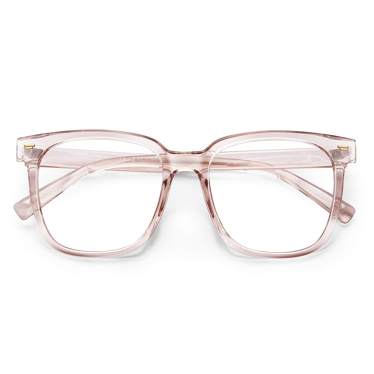 PANNER oversized square blue light glasses reduce eyestrain during long computer sessions