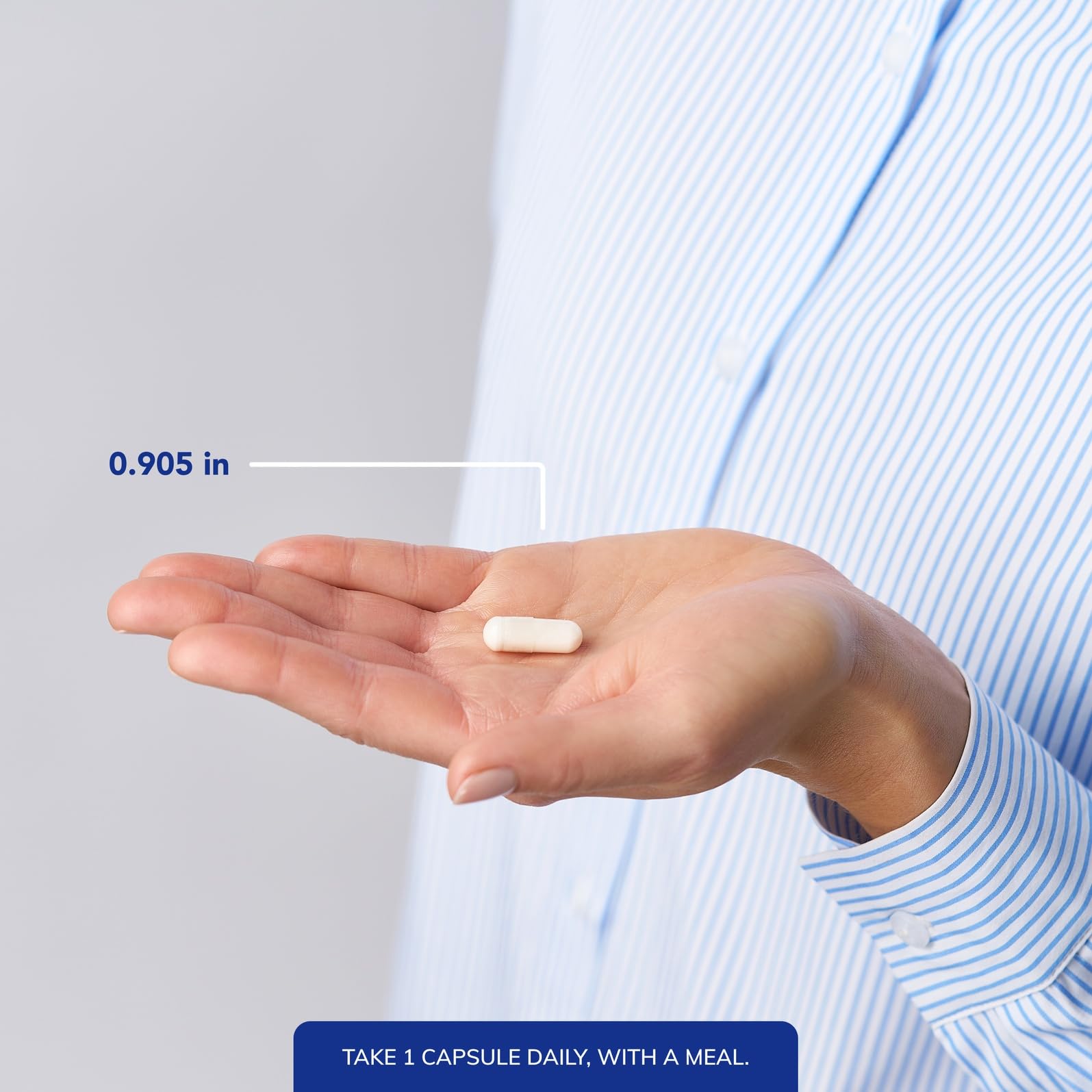 Pantothenic acid supplement facts label with transparent ingredient information.