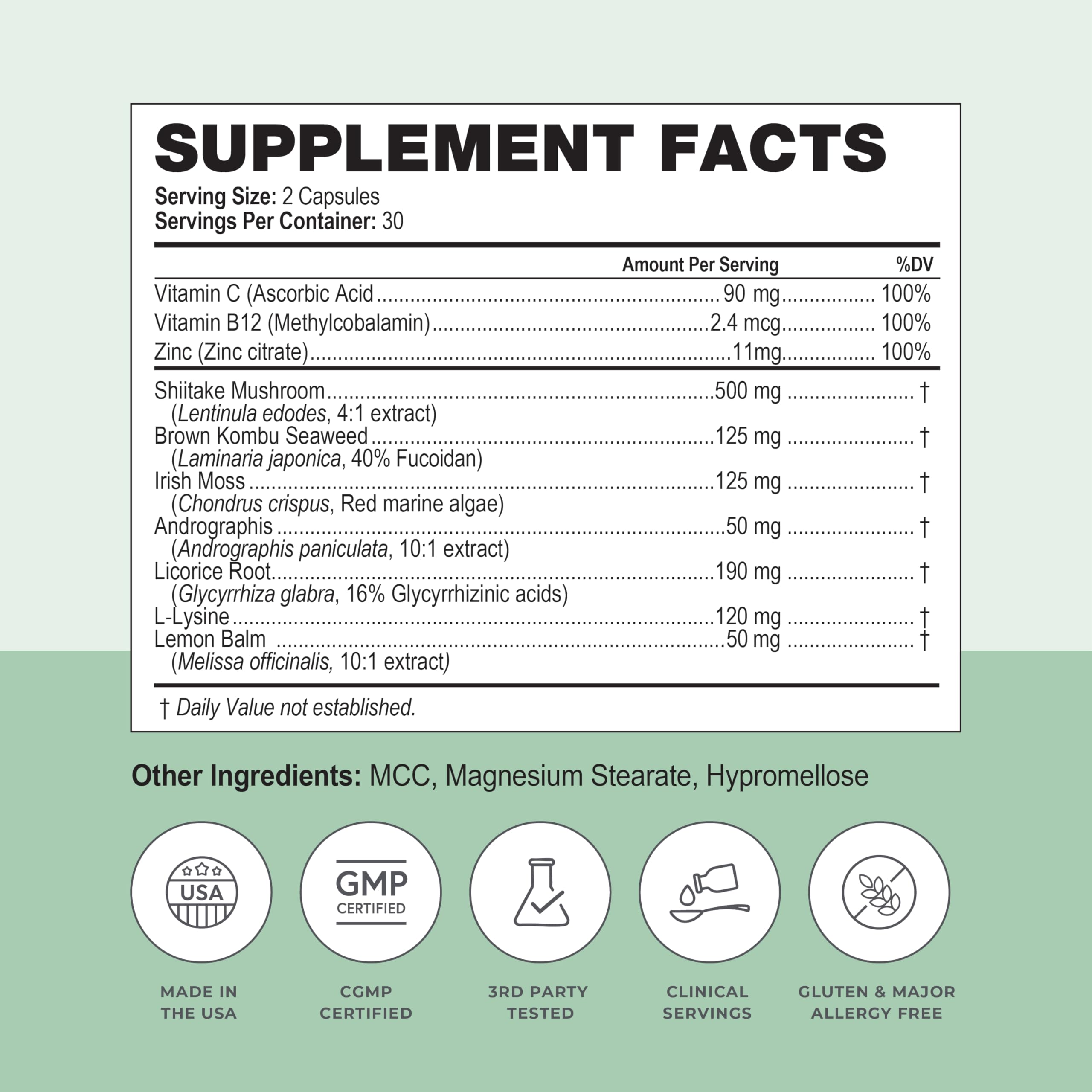 Papillex Simplix bottle label close-up communicates cruelty-free vegan capsules.