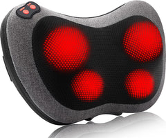Papillon Shiatsu massage nodes close-up showing deep kneading for neck relief.