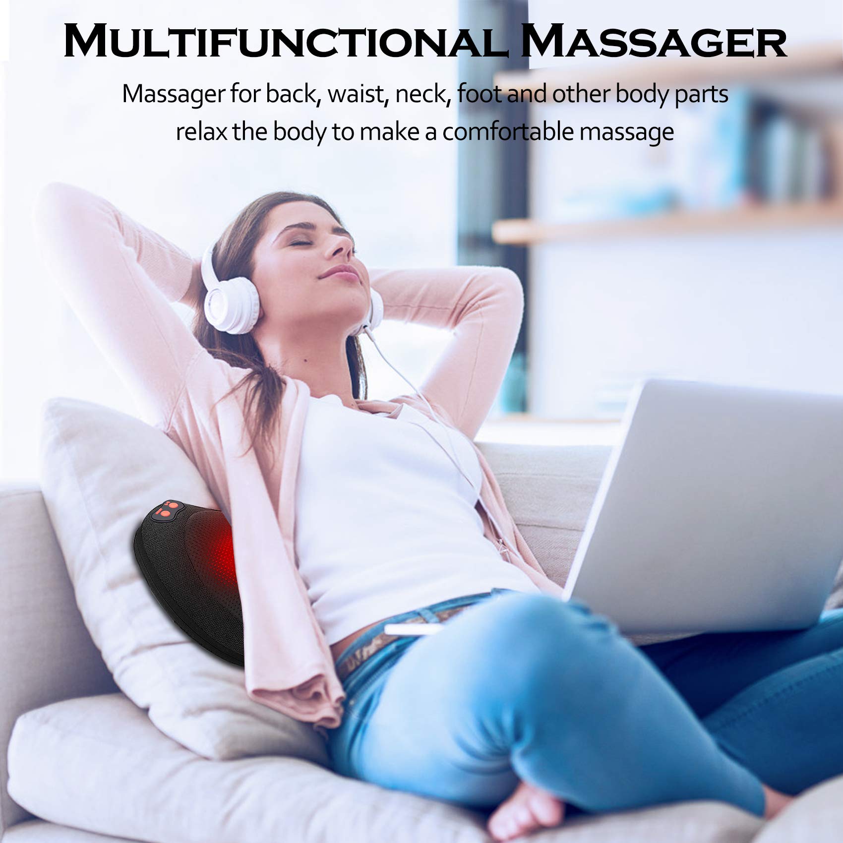Papillon shiatsu neck massager close-up for relaxation