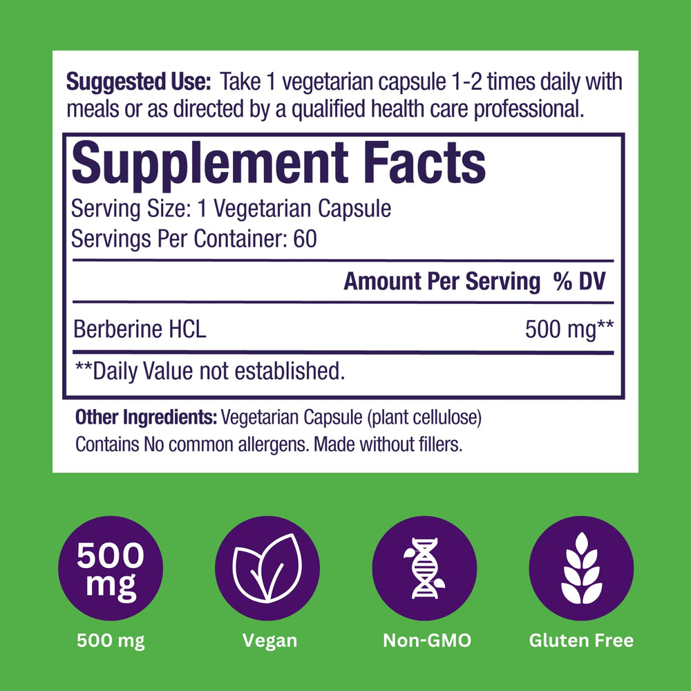 Paradise Herbs Berberine hand-holding bottle for easy daily supplementation.