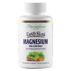 Paradise Herbs Earth's Blend Magnesium bottle for easy daily muscle support