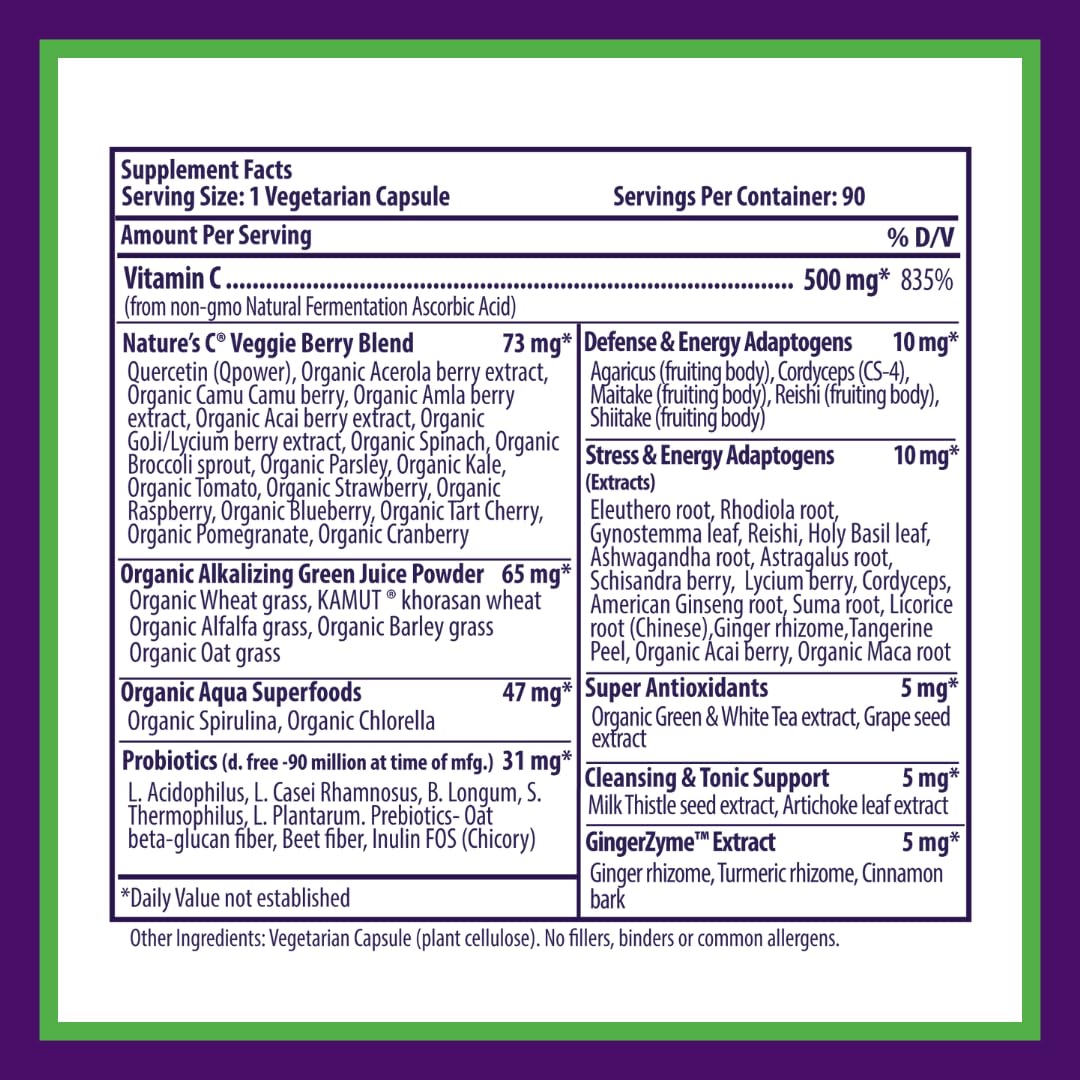 Paradise Herbs Earth's Blend Vitamin C bottle demonstrates keto-friendly, filler-free formula.