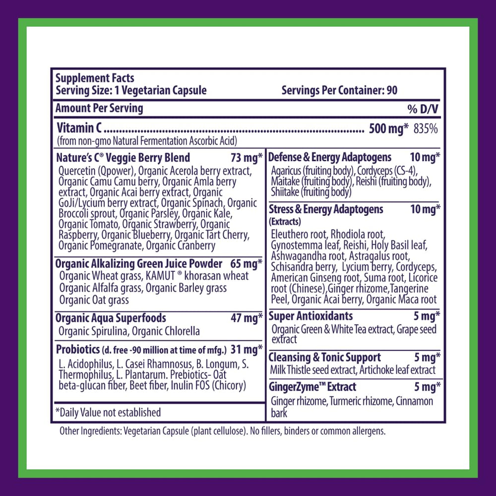 Paradise Herbs Earth's Blend Vitamin C bottle demonstrates keto-friendly, filler-free formula.