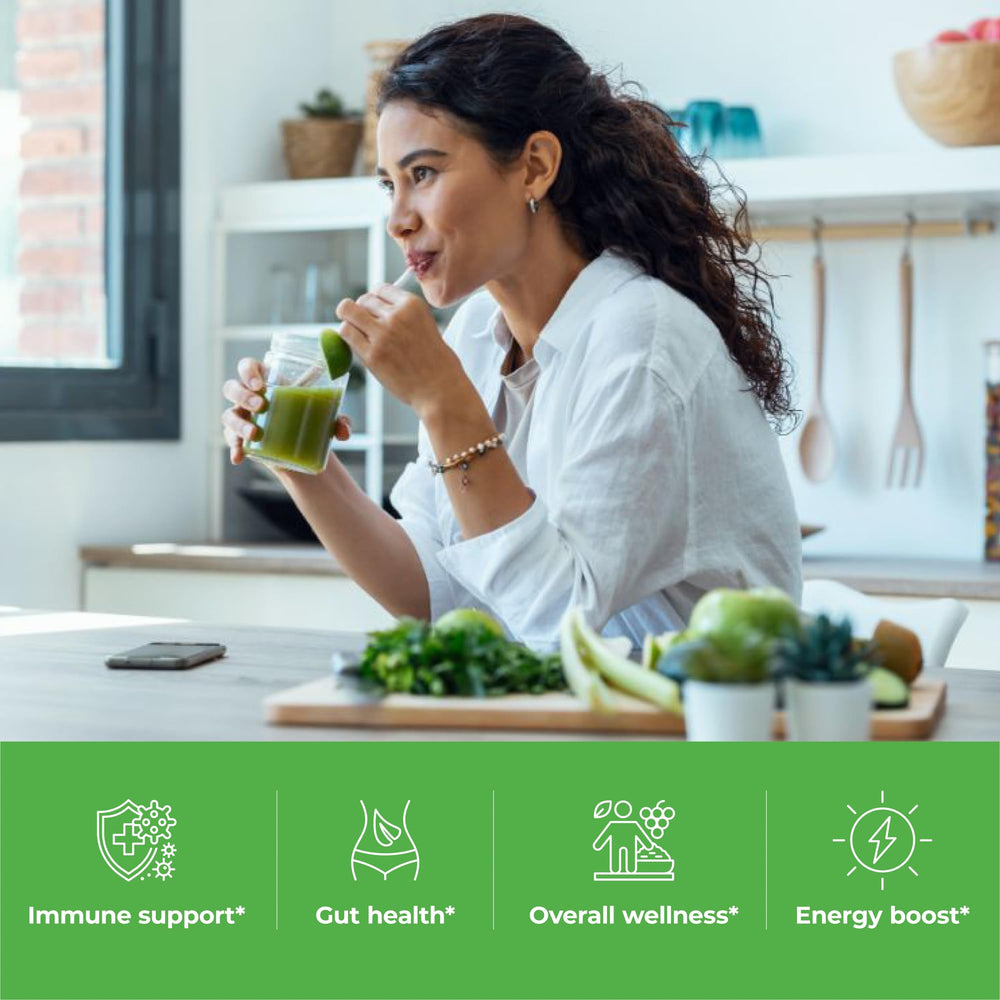 Paradise Herbs ORAC Energy digestive powder illustrating enzyme activity